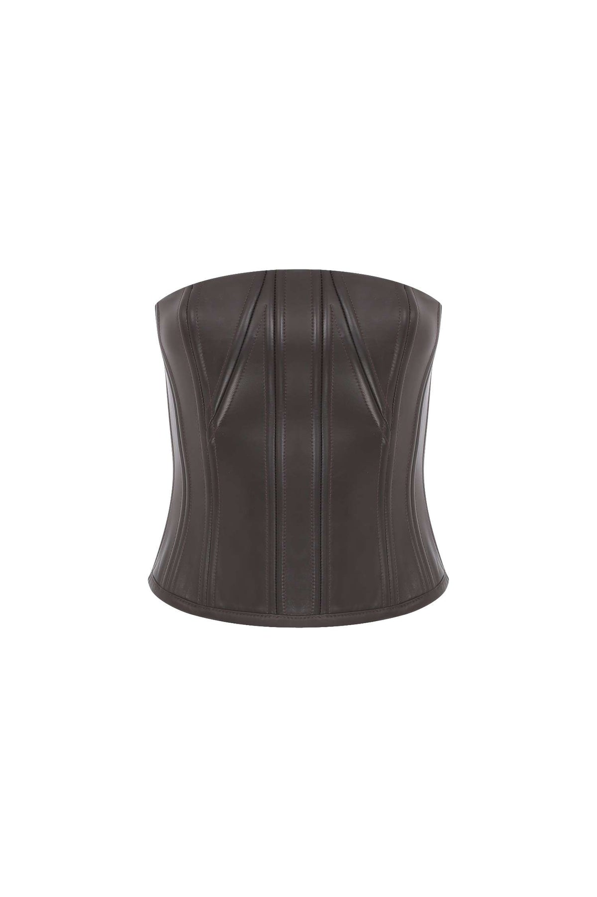 Leather Bustier Top
