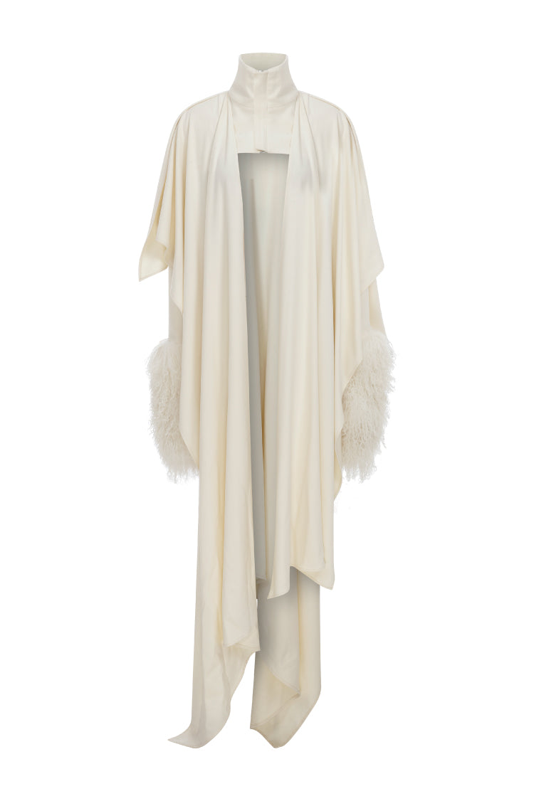 CAPE DETAILED CROP JACKET