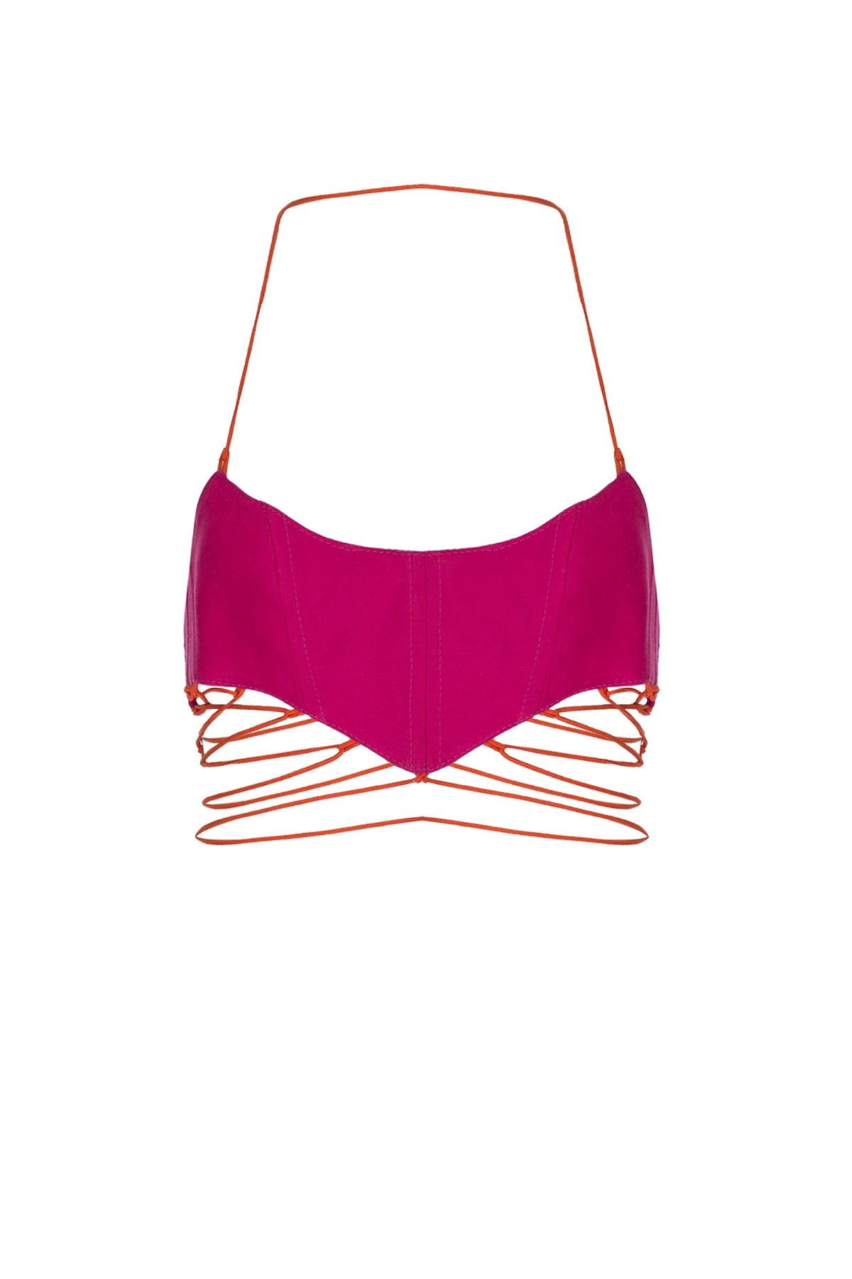 CROPPED LINEN TOP