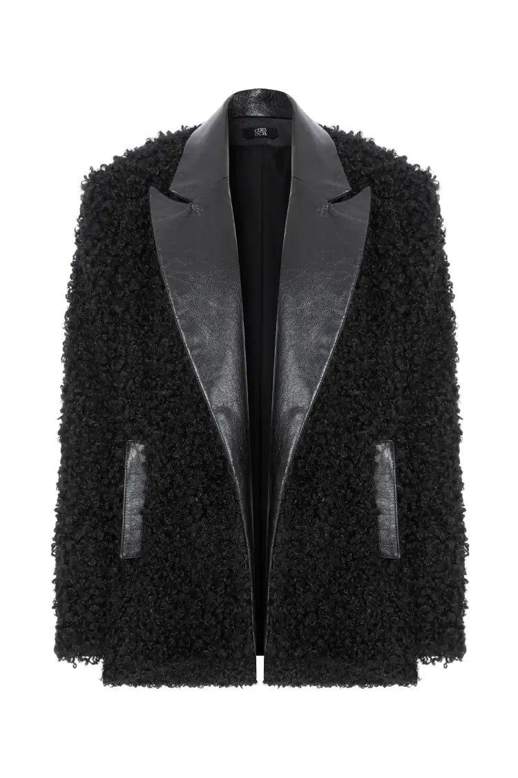 FAUX SHEARLING JACKET