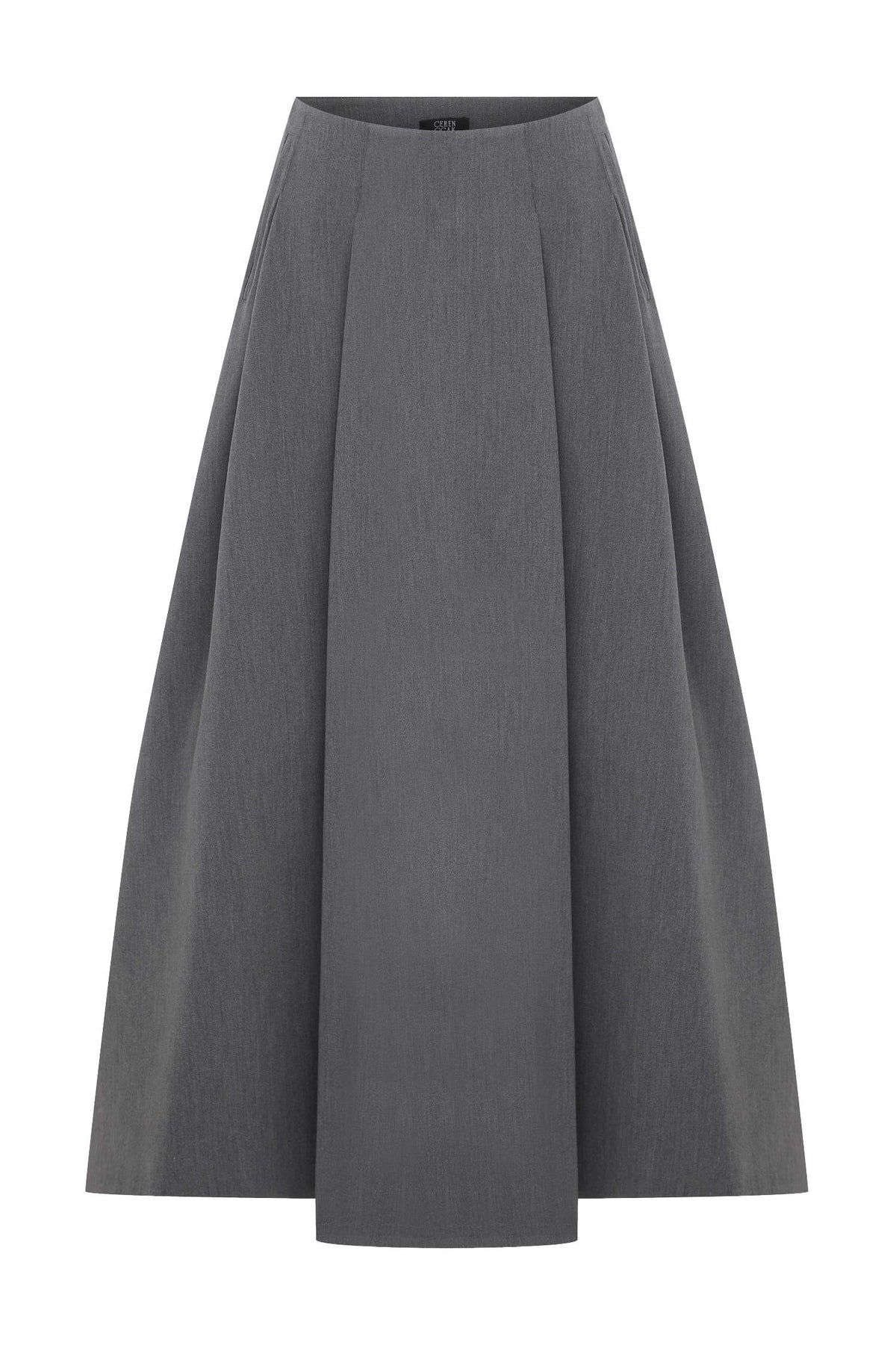 Pleated Maxi Skirt