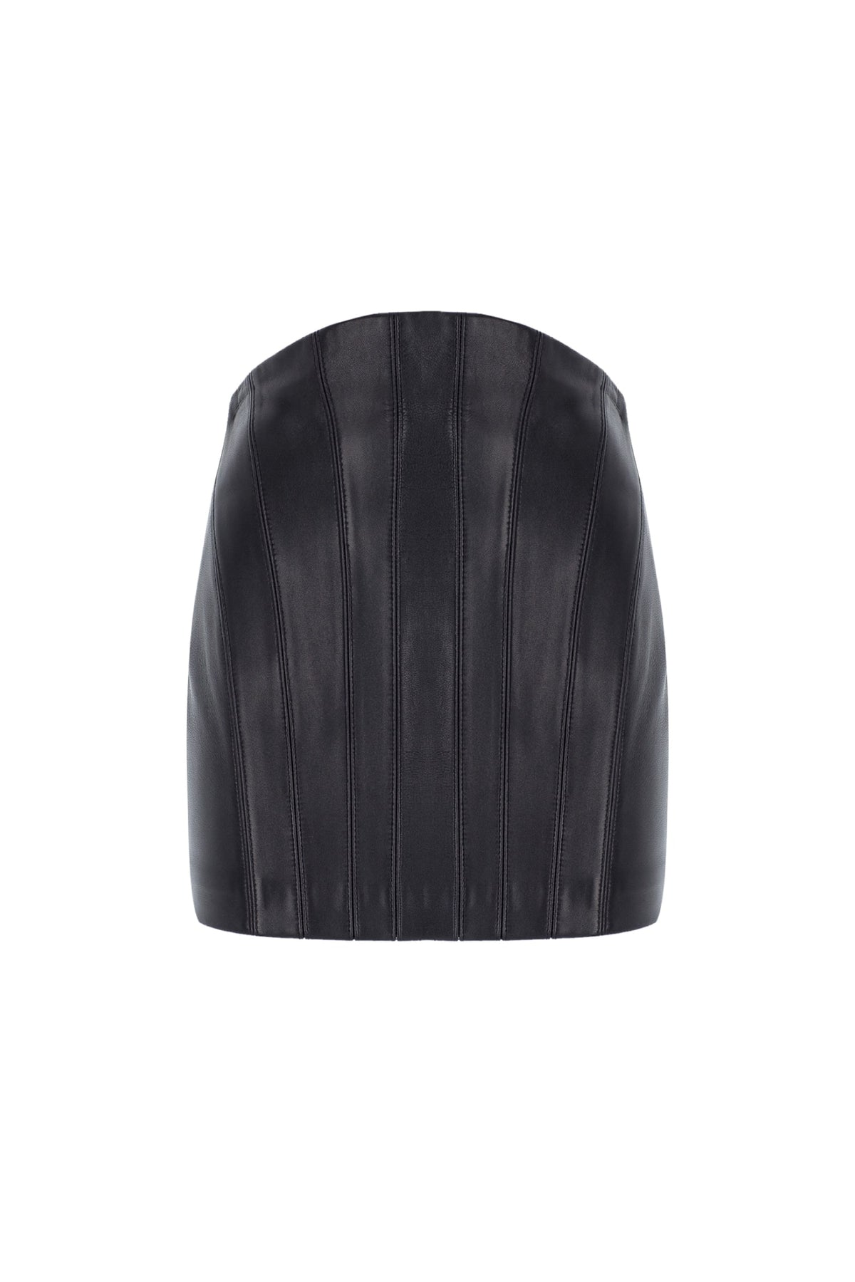 CORSETTE LEATHER SKIRT
