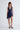 DEEP V LACE TRIM MINI DRESS